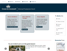 Tablet Screenshot of crowncovenantchurch.org